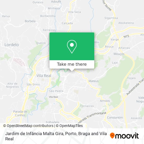 Jardim de Infância Malta Gira map