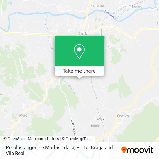 Pérola-Langerie e Modas Lda, a map