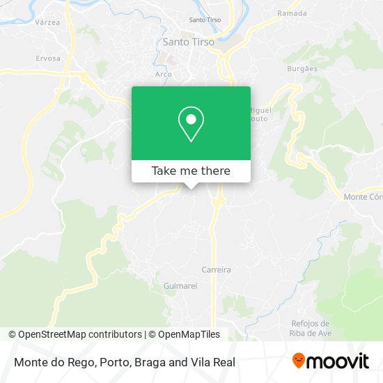 Monte do Rego map