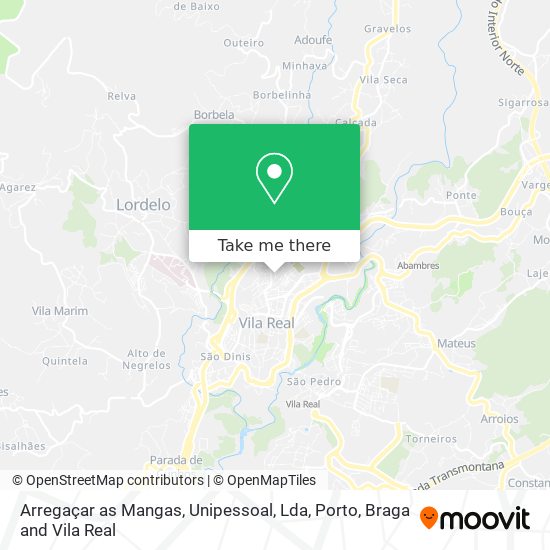 Arregaçar as Mangas, Unipessoal, Lda mapa