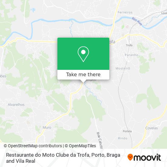 Restaurante do Moto Clube da Trofa mapa