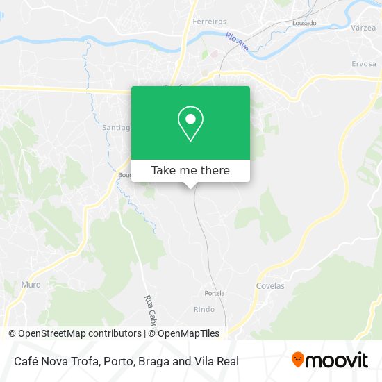 Café Nova Trofa mapa