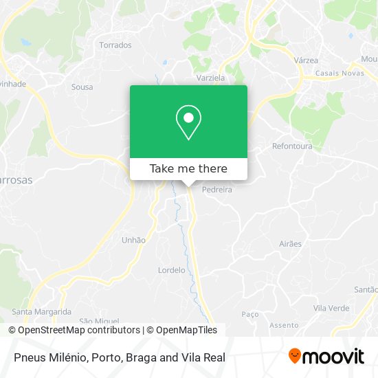Pneus Milénio mapa