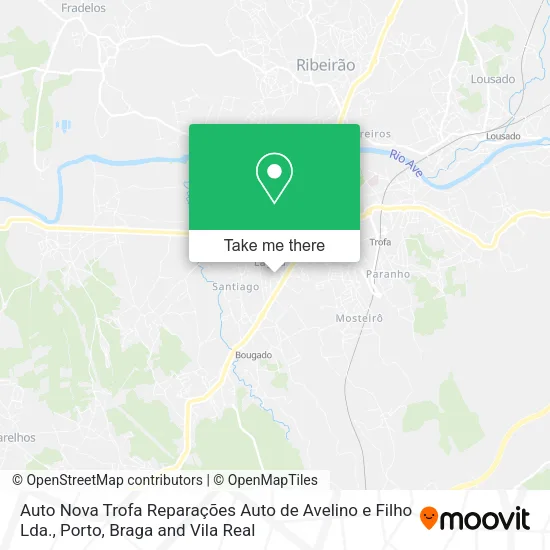 Auto Nova Trofa Reparações Auto de Avelino e Filho Lda. map