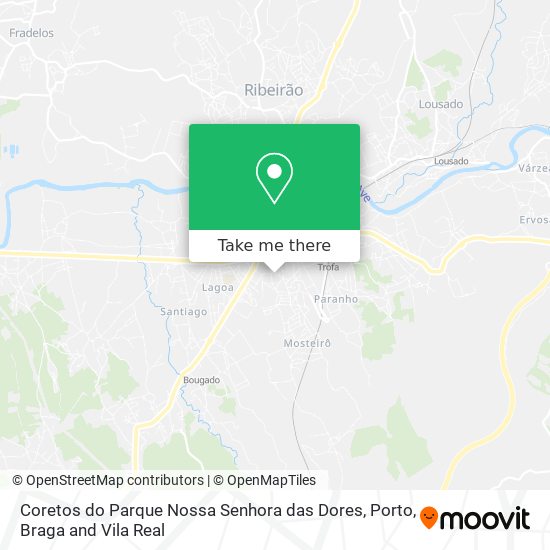 Coretos do Parque Nossa Senhora das Dores map