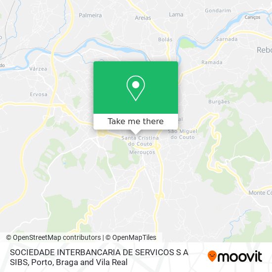 SOCIEDADE INTERBANCARIA DE SERVICOS S A SIBS map