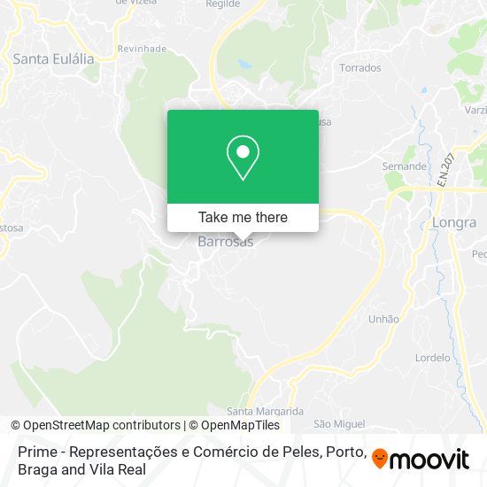 Prime - Representações e Comércio de Peles mapa