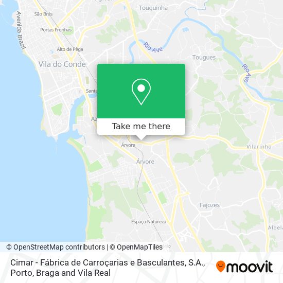 Cimar - Fábrica de Carroçarias e Basculantes, S.A. mapa