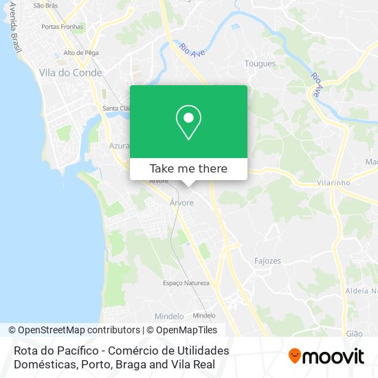 Rota do Pacífico - Comércio de Utilidades Domésticas map