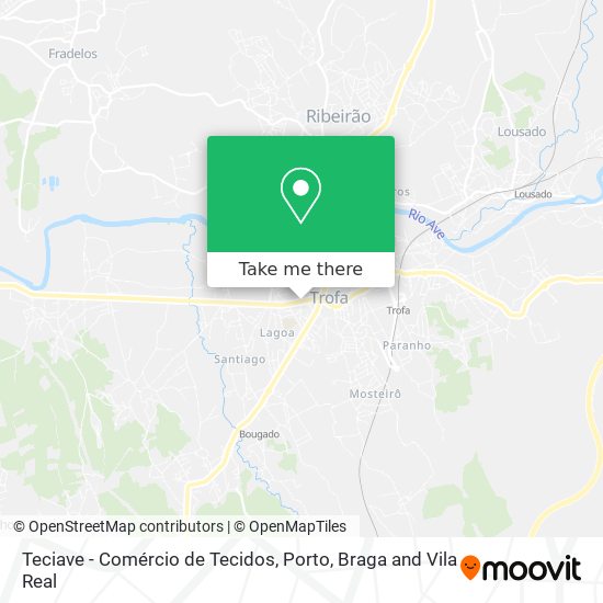 Teciave - Comércio de Tecidos mapa