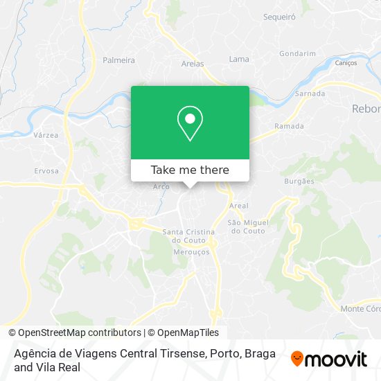 Agência de Viagens Central Tirsense map