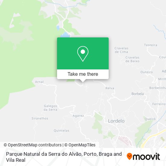Parque Natural da Serra do Alvão map