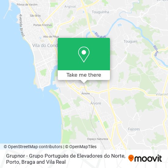 Grupnor - Grupo Português de Elevadores do Norte map