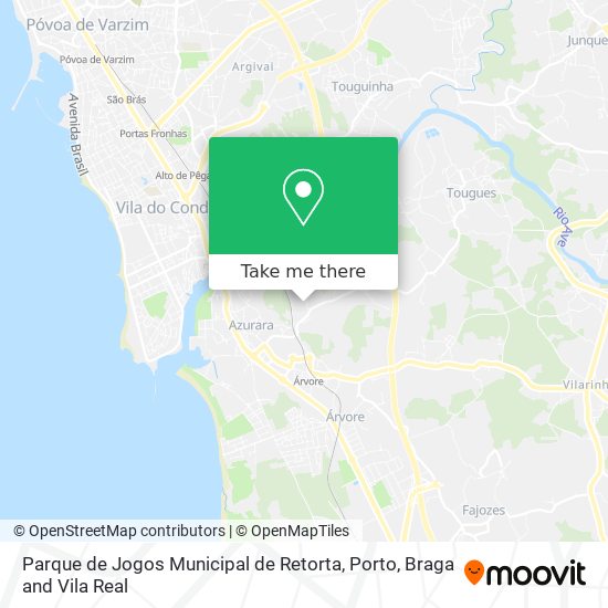 Parque de Jogos Municipal de Retorta mapa