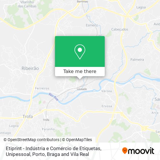 Etiprint - Indústria e Comércio de Etiquetas, Unipessoal map