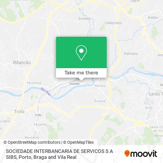 SOCIEDADE INTERBANCARIA DE SERVICOS S A SIBS map