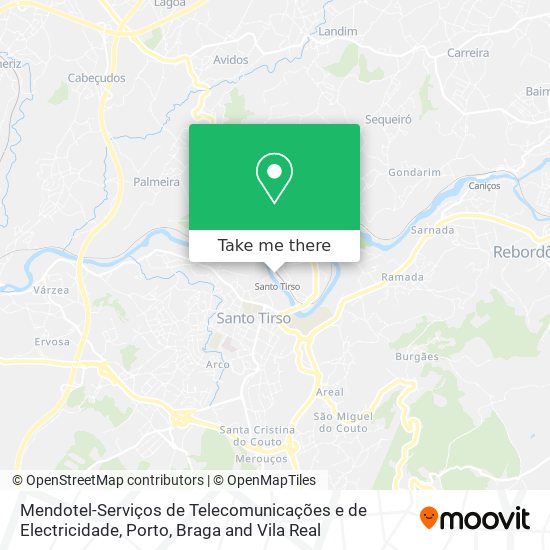 Mendotel-Serviços de Telecomunicações e de Electricidade map