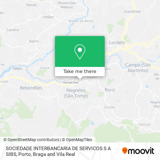 SOCIEDADE INTERBANCARIA DE SERVICOS S A SIBS map