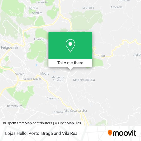 Lojas Hello map