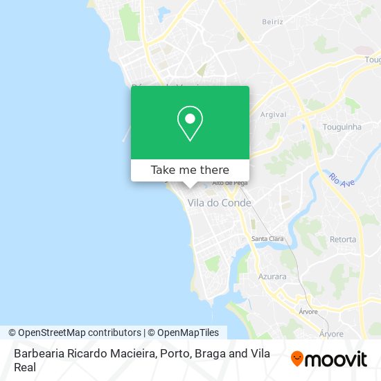 Barbearia Ricardo Macieira mapa