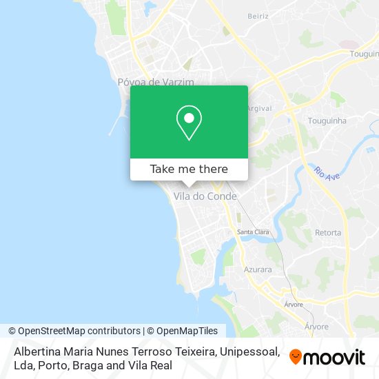Albertina Maria Nunes Terroso Teixeira, Unipessoal, Lda mapa