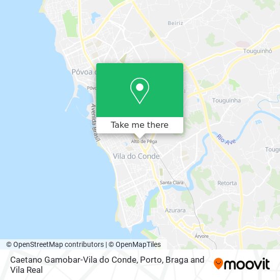 Caetano Gamobar-Vila do Conde map