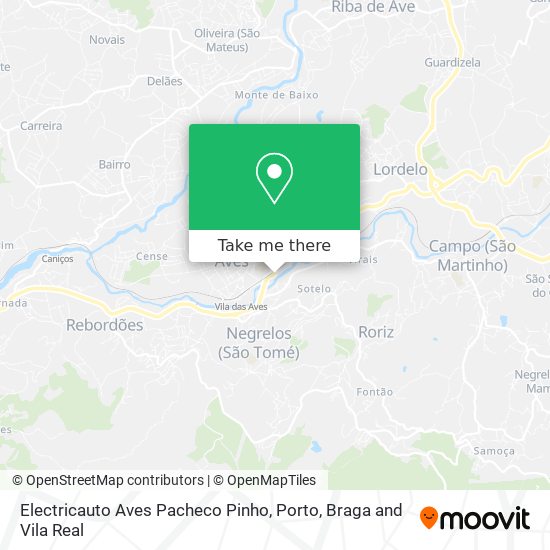 Electricauto Aves Pacheco Pinho map