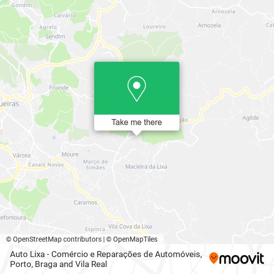 Auto Lixa - Comércio e Reparações de Automóveis mapa