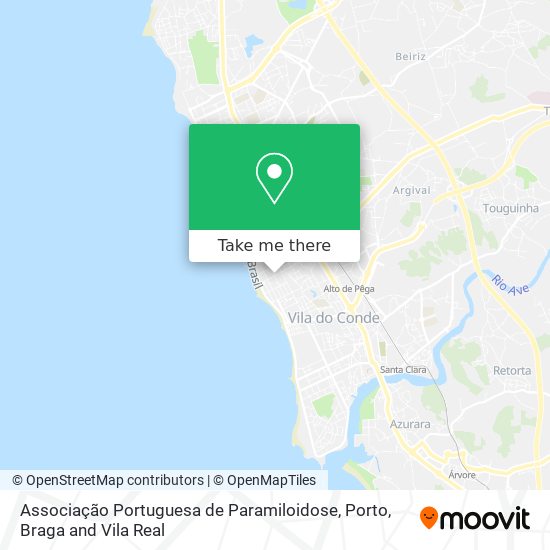 Associação Portuguesa de Paramiloidose map