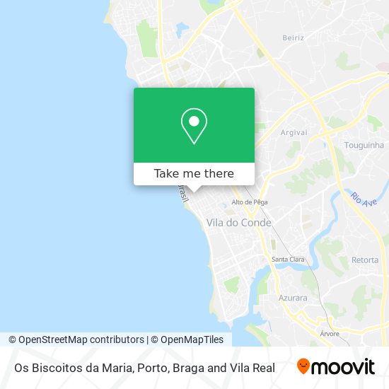 Os Biscoitos da Maria map