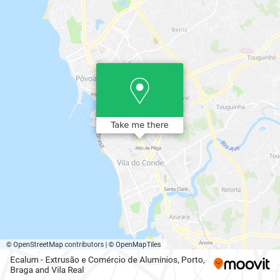 Ecalum - Extrusão e Comércio de Alumínios mapa