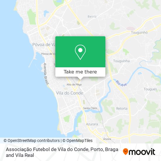 Associação Futebol de Vila do Conde map