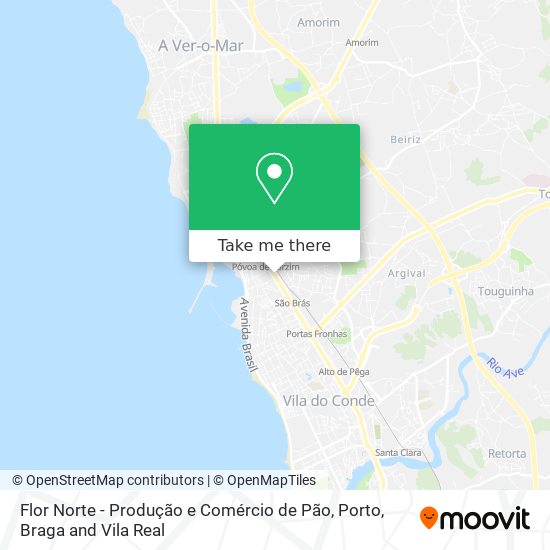 Flor Norte - Produção e Comércio de Pão map