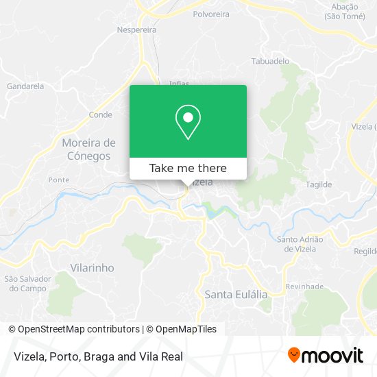 Vizela map