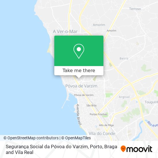 Segurança Social da Póvoa do Varzim map