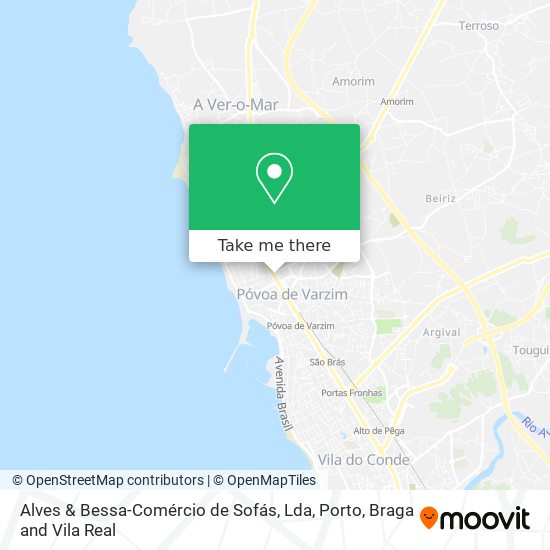 Alves & Bessa-Comércio de Sofás, Lda map