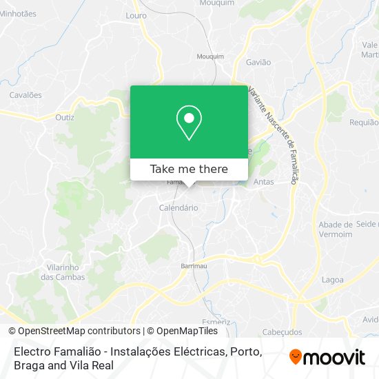 Electro Famalião - Instalações Eléctricas mapa