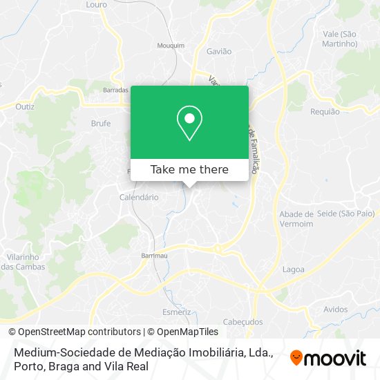 Medium-Sociedade de Mediação Imobiliária, Lda. mapa