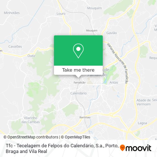 Tfc - Tecelagem de Felpos do Calendário, S.a. map