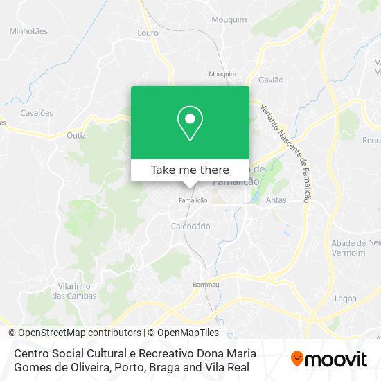 Centro Social Cultural e Recreativo Dona Maria Gomes de Oliveira map
