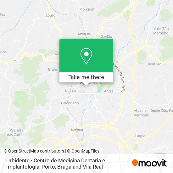 Urbidente - Centro de Medicina Dentária e Implantologia map