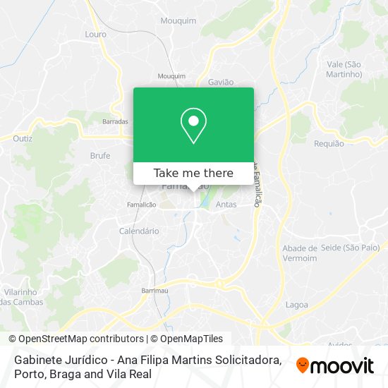 Gabinete Jurídico - Ana Filipa Martins Solicitadora map