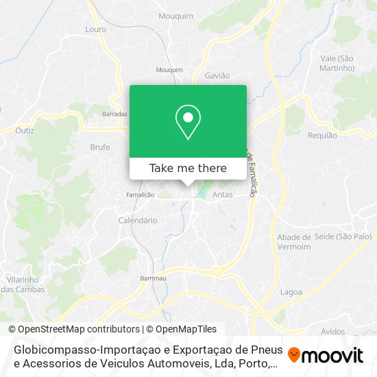 Globicompasso-Importaçao e Exportaçao de Pneus e Acessorios de Veiculos Automoveis, Lda map