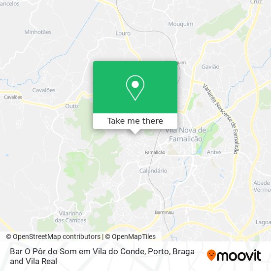 Bar O Pôr do Som em Vila do Conde map