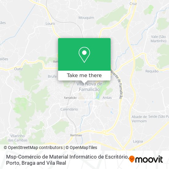 Msp-Comércio de Material Informático de Escritório mapa