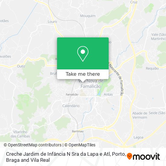 Creche Jardim de Infância N Sra da Lapa e Atl map