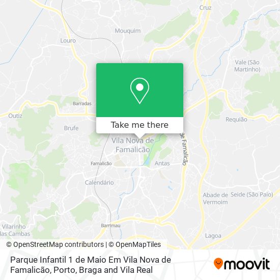 Parque Infantil 1 de Maio Em Vila Nova de Famalicão map