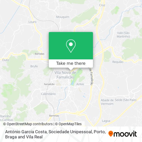 António Garcia Costa, Sociedade Unipessoal map