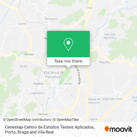 Cenestap-Centro de Estudos Texteis Aplicados mapa