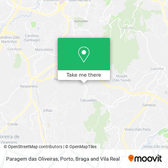 Paragem das Oliveiras map